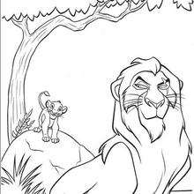 220x220 Zazu Warns Mufasa Coloring Pages