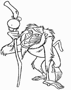 236x302 Lion King Coloring Pages Rafiki