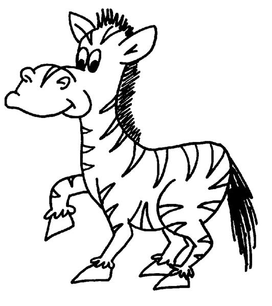 532x597 Zebra Coloring Page For Kids. Printable Coloring Amp Activity