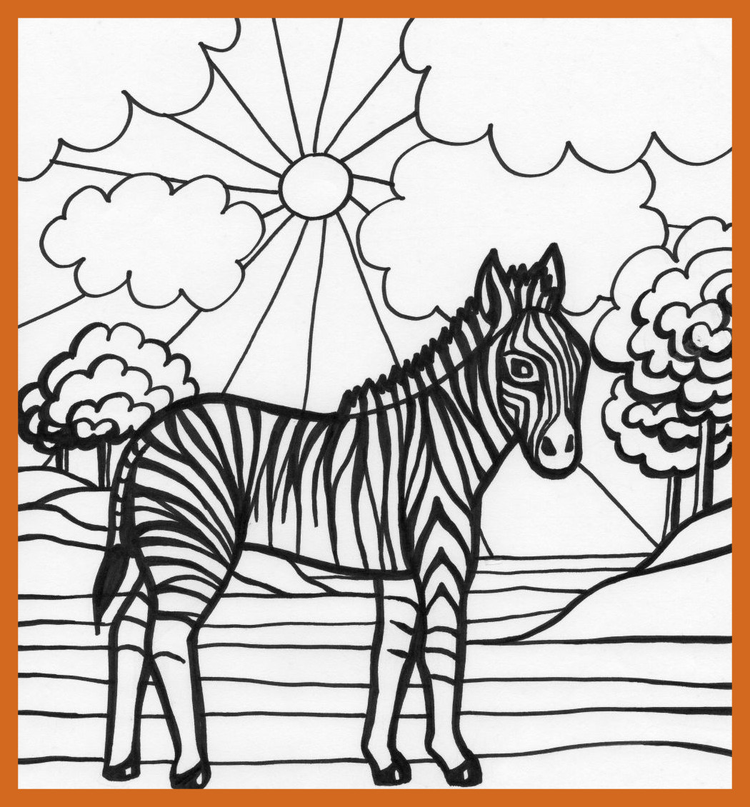 Marvelous Cute Baby Zebra Coloring Page Clipart Picture Of 1050x1130 Marvelous Cute Baby Zebra Coloring Page Clipart Picture Of