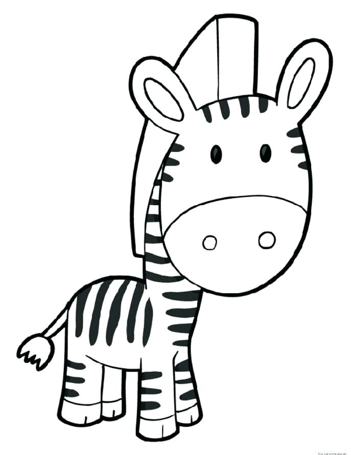 Zebra Coloring Page Printable Zebra Pictures Medium Size 687x889 Zebra Coloring Page Printable Zebra Pictures Medium Size