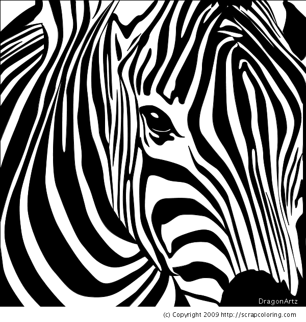 Zebra Head Coloring Page Coloring Pages Mosaics 600x630 Zebra Head Coloring Page Coloring Pages Mosaics