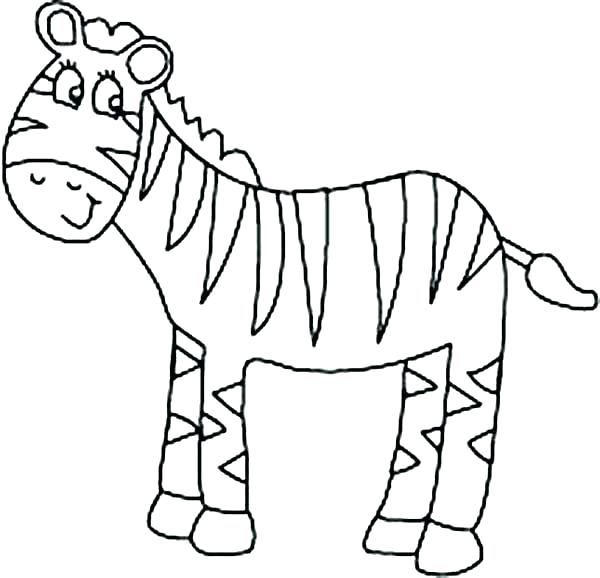 Zebra Print Coloring Pages