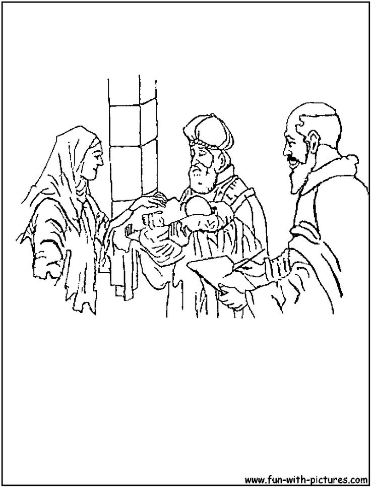 Zechariah And Elizabeth Coloring Page