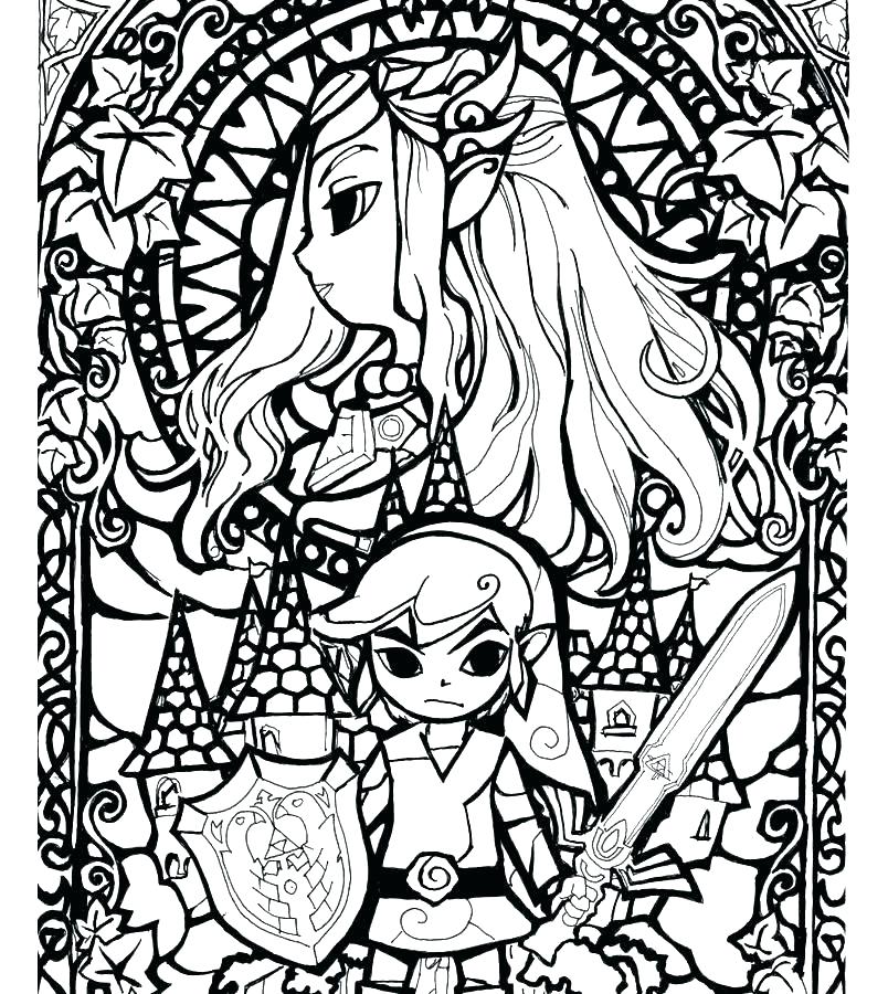 Zelda Coloring Pages 804x900 Zelda Coloring Pages