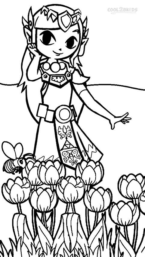 482x850 Printable Zelda Coloring Pages For Kids Cool2bkids