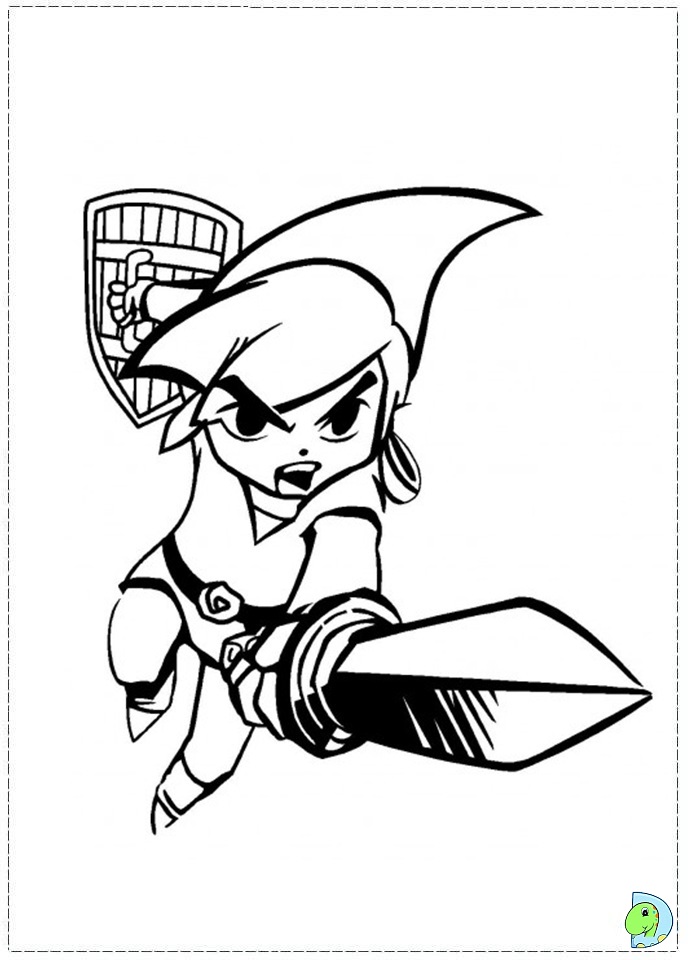 691x960 The Legend Of Zelda Coloring Page