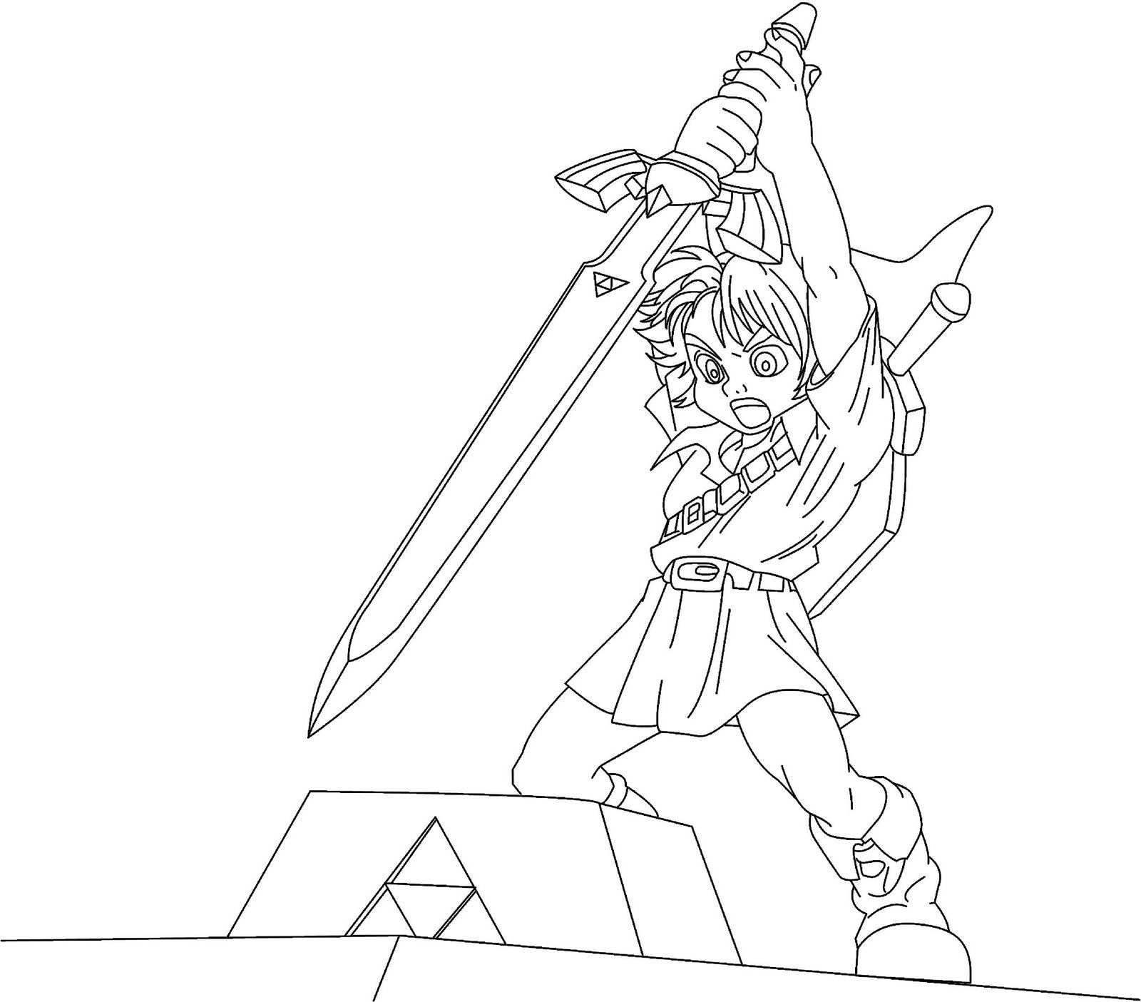 1600x1405 Free Printable Zelda Coloring Pages For Kids