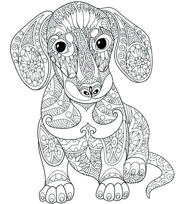 Dachshund Coloring Pages Dachshund Coloring Pages Adult Colouring 363x411 Dachshund Coloring Pages Dachshund Coloring Pages Adult Colouring
