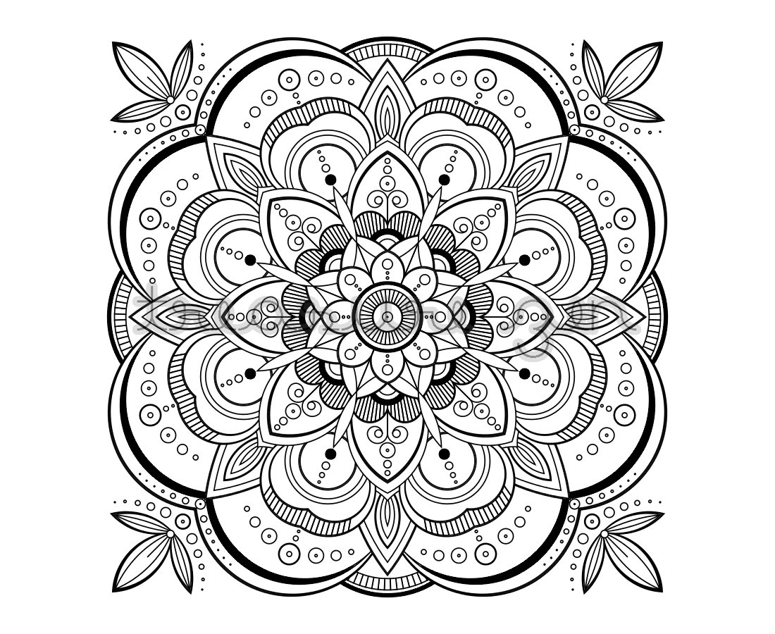 1100x900 Sizable Meditative Coloring Pages Meditation W