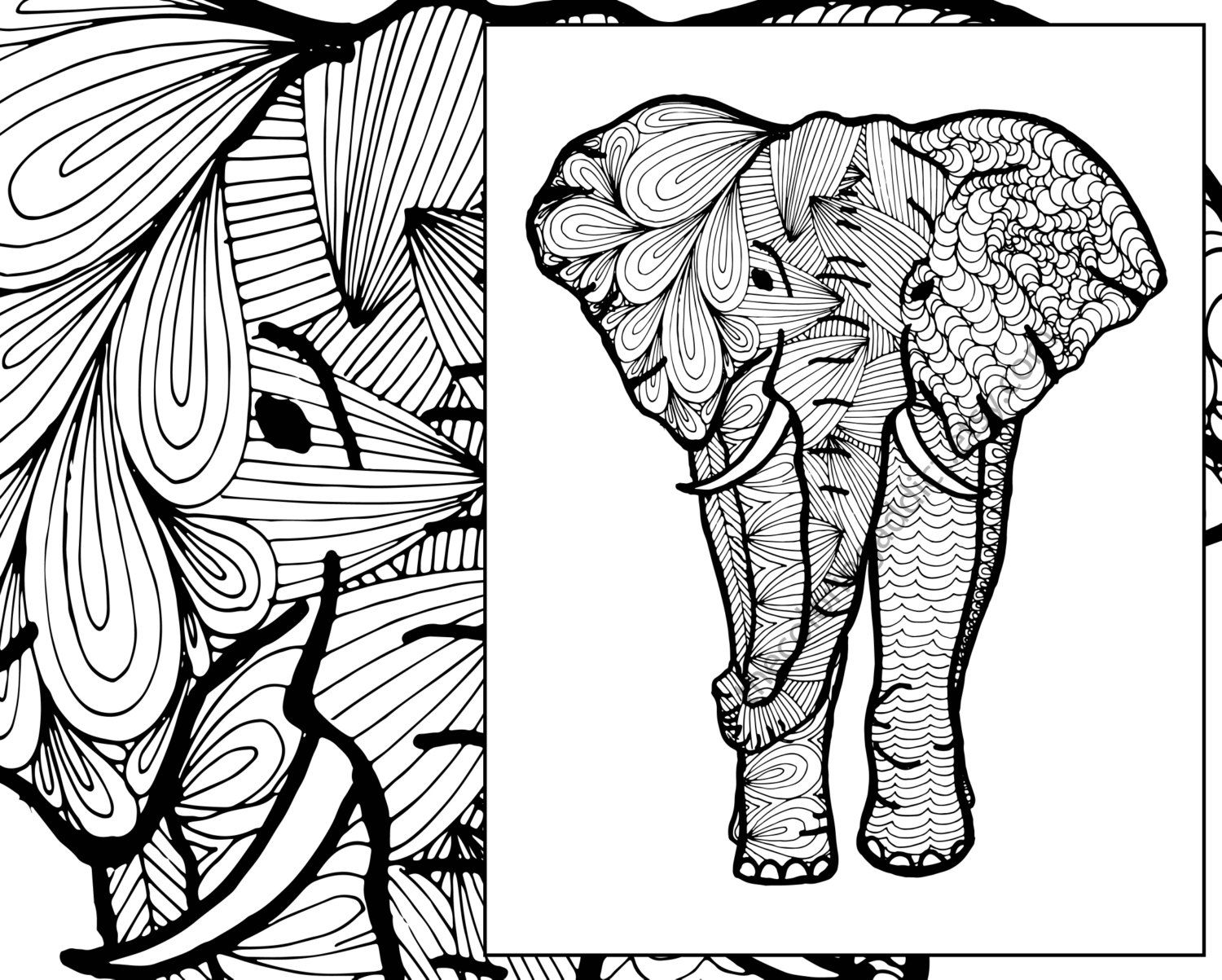 Unbelievable Elephant Coloring Sheet Animal Zentangle Adult Pict 1500x1203 Unbelievable Elephant Coloring Sheet Animal Zentangle Adult Pict
