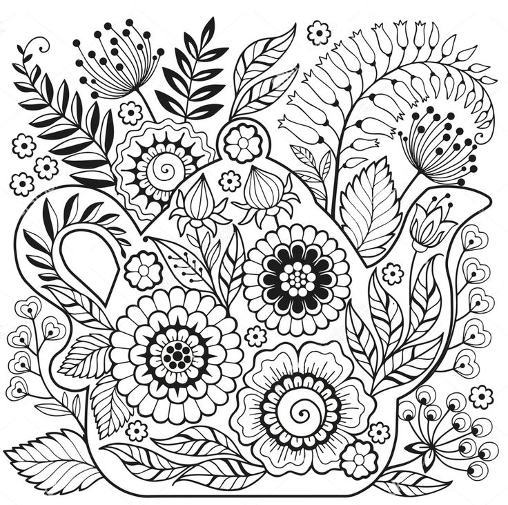 Zentangle Coloring Pages For Adults
