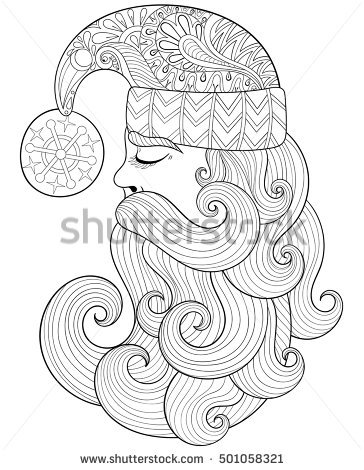 364x470 Zentangle Coloring Pages For Christmas