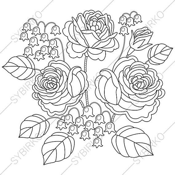 570x570 Adult Coloring Pages. Fennec Fox. Zentangle Doodle Coloring Book