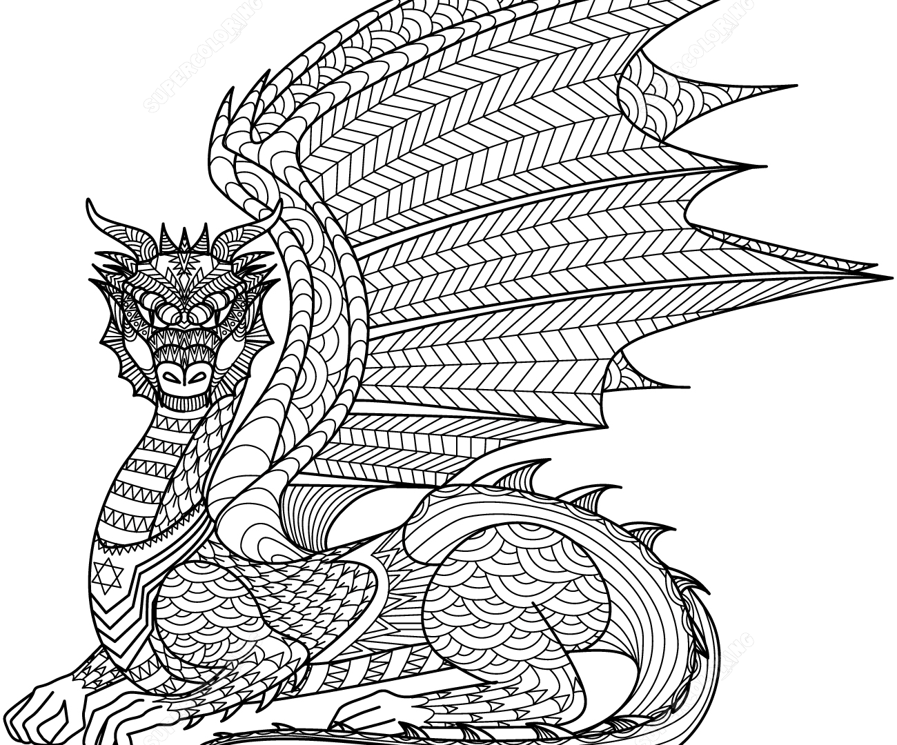 Wolf Zentangle Coloring Page Free Printable Extreme Pages 1300x1080 Wolf Zentangle Coloring Page Free Printable Extreme Pages