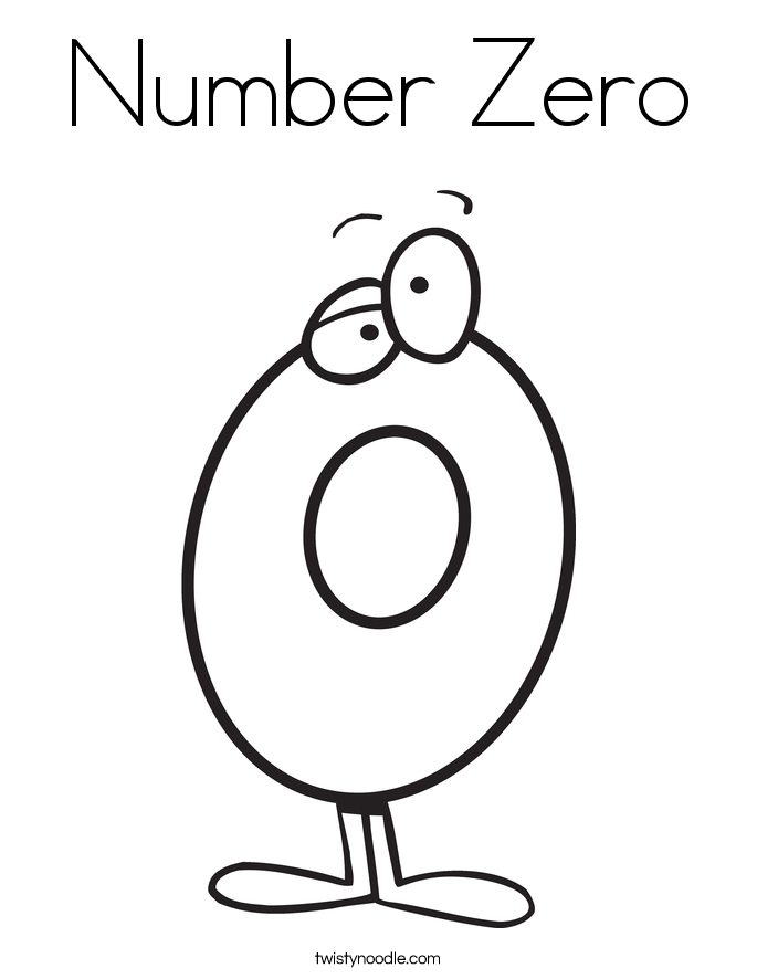 Number Zero Coloring Page 685x886 Number Zero Coloring Page