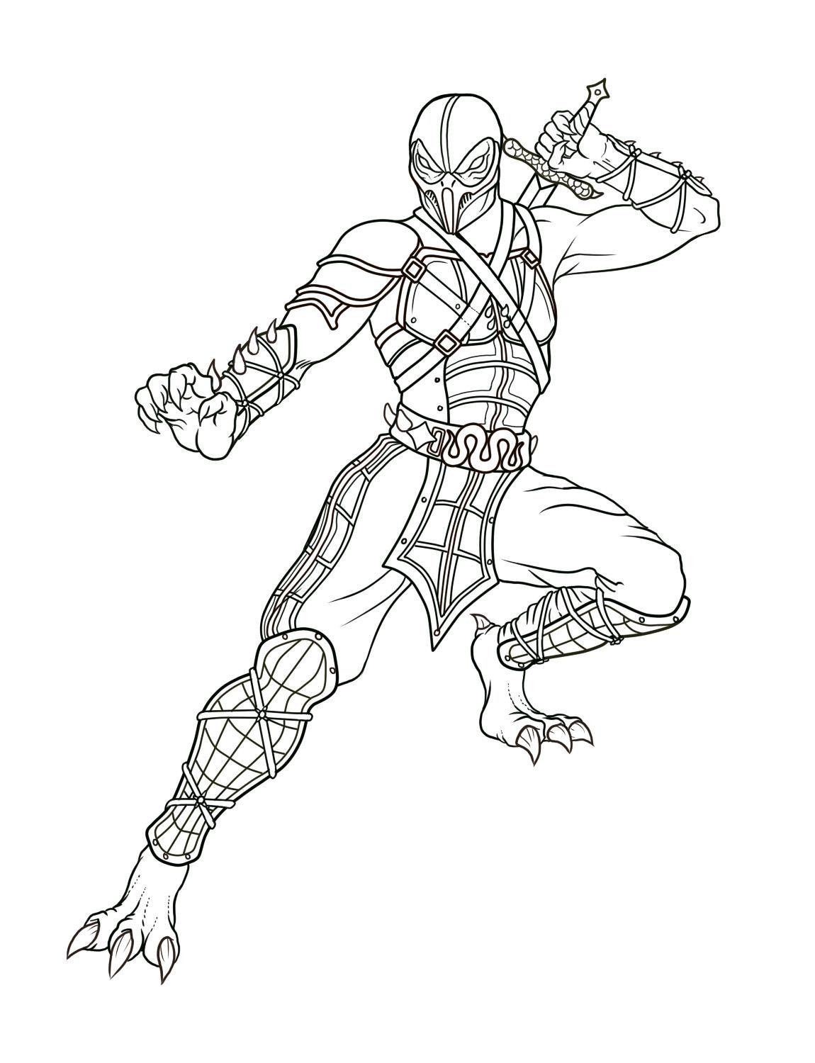 Sub Zero Coloring Pages Download And Print For Free 1150x1500 Sub Zero Coloring Pages Download And Print For Free
