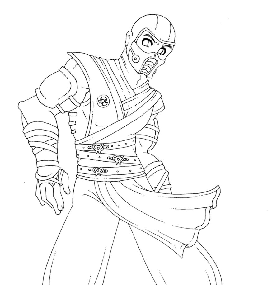 Sub Zero Coloring Pages 874x915 Sub Zero Coloring Pages