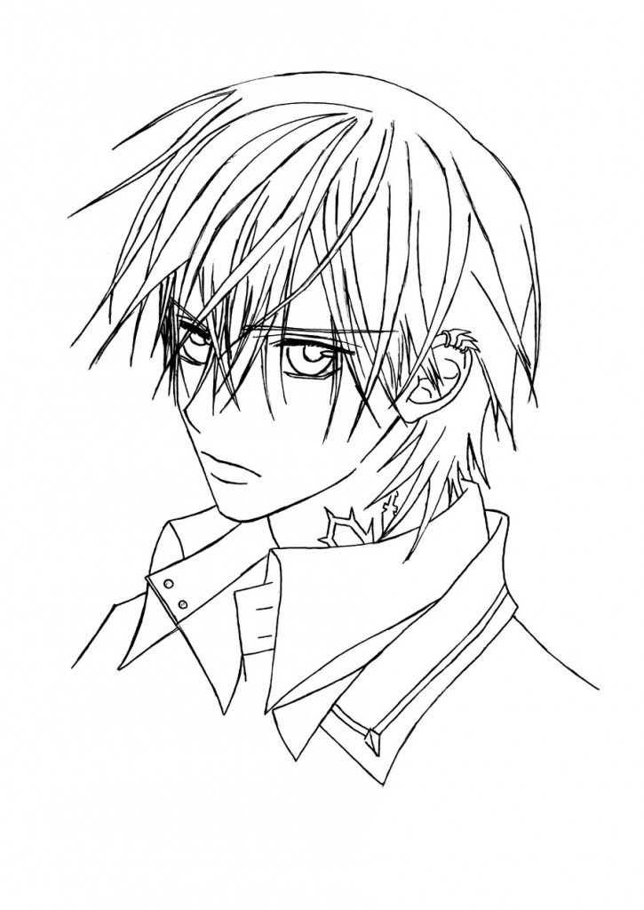 Vampire Knight Coloring Pages 725x1024 Vampire Knight Coloring Pages