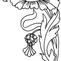 204x204 Free Download Zinnia Coloring Pages