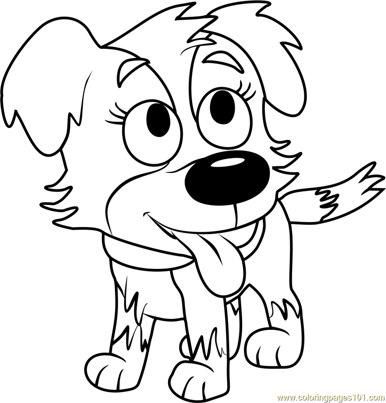 Pound Puppies Zipper Coloring Page 765x800 Pound Puppies Zipper Coloring Page