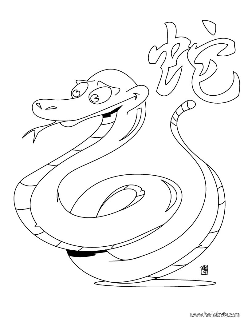 820x1060 Chinese Zodiac Coloring Pages