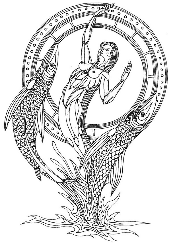 615x850 Free Zodiac Coloring Pages For Adults Printable Templates Drawn