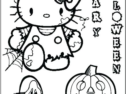 Zombie Hello Kitty Coloring Pages at GetColorings.com | Free printable ...