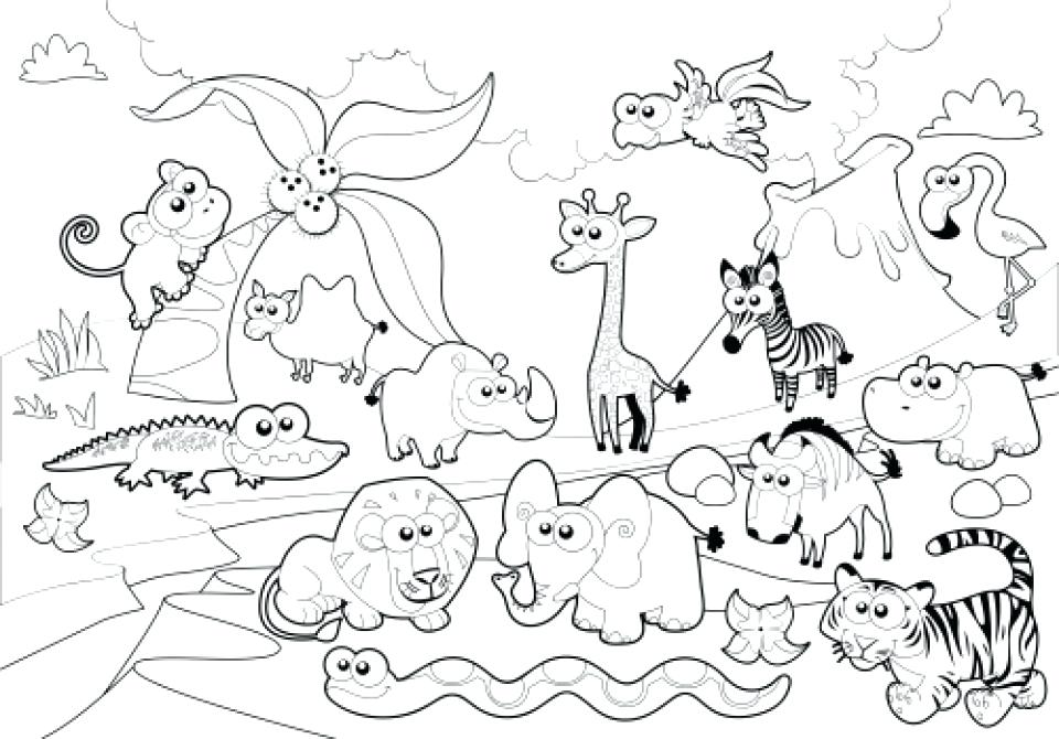 Zoo Coloring Sheets Coloring Page 960x670 Zoo Coloring Sheets Coloring Page