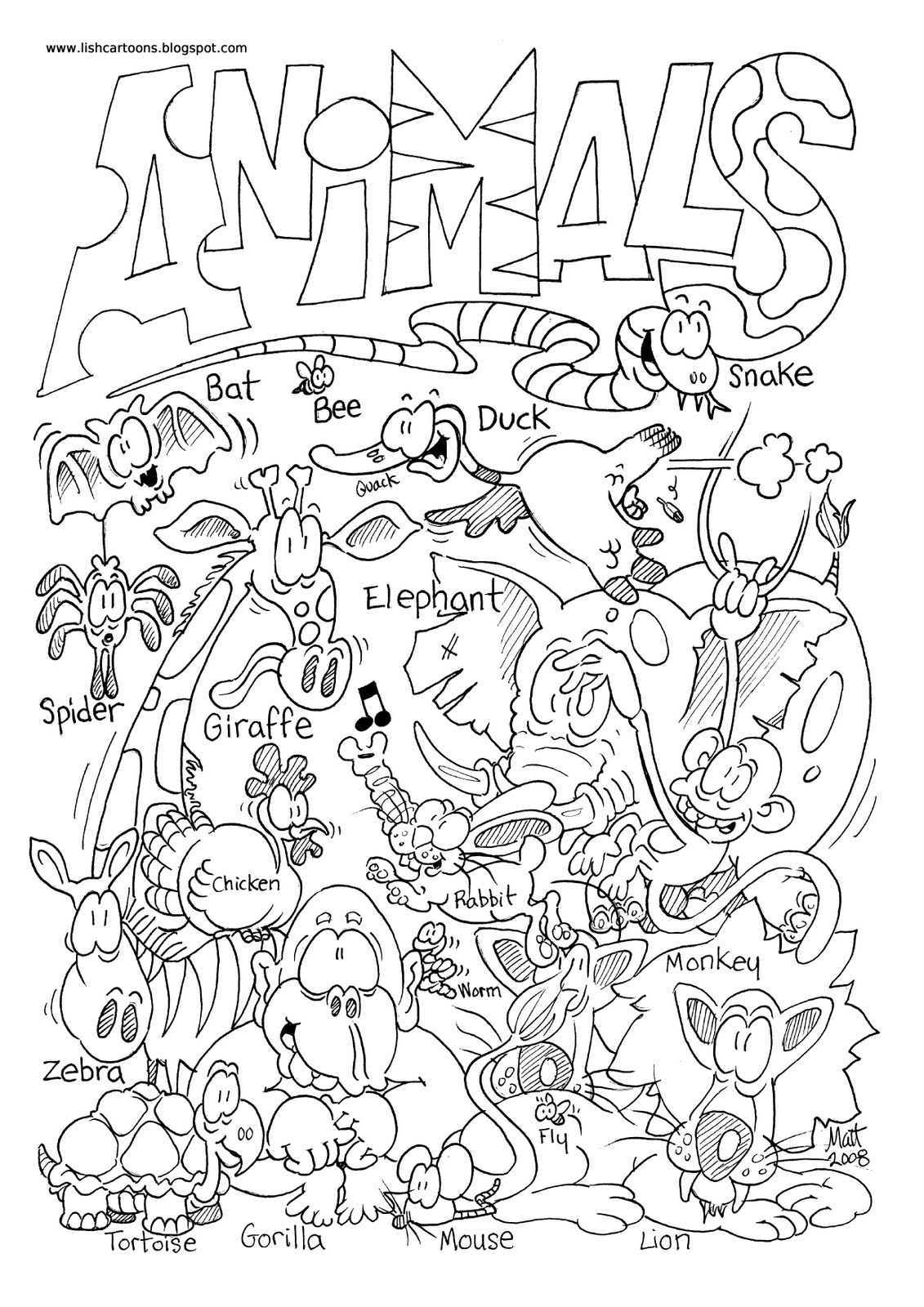 Slipper-pink: Free Printable Coloring Pages Zoo Animals
