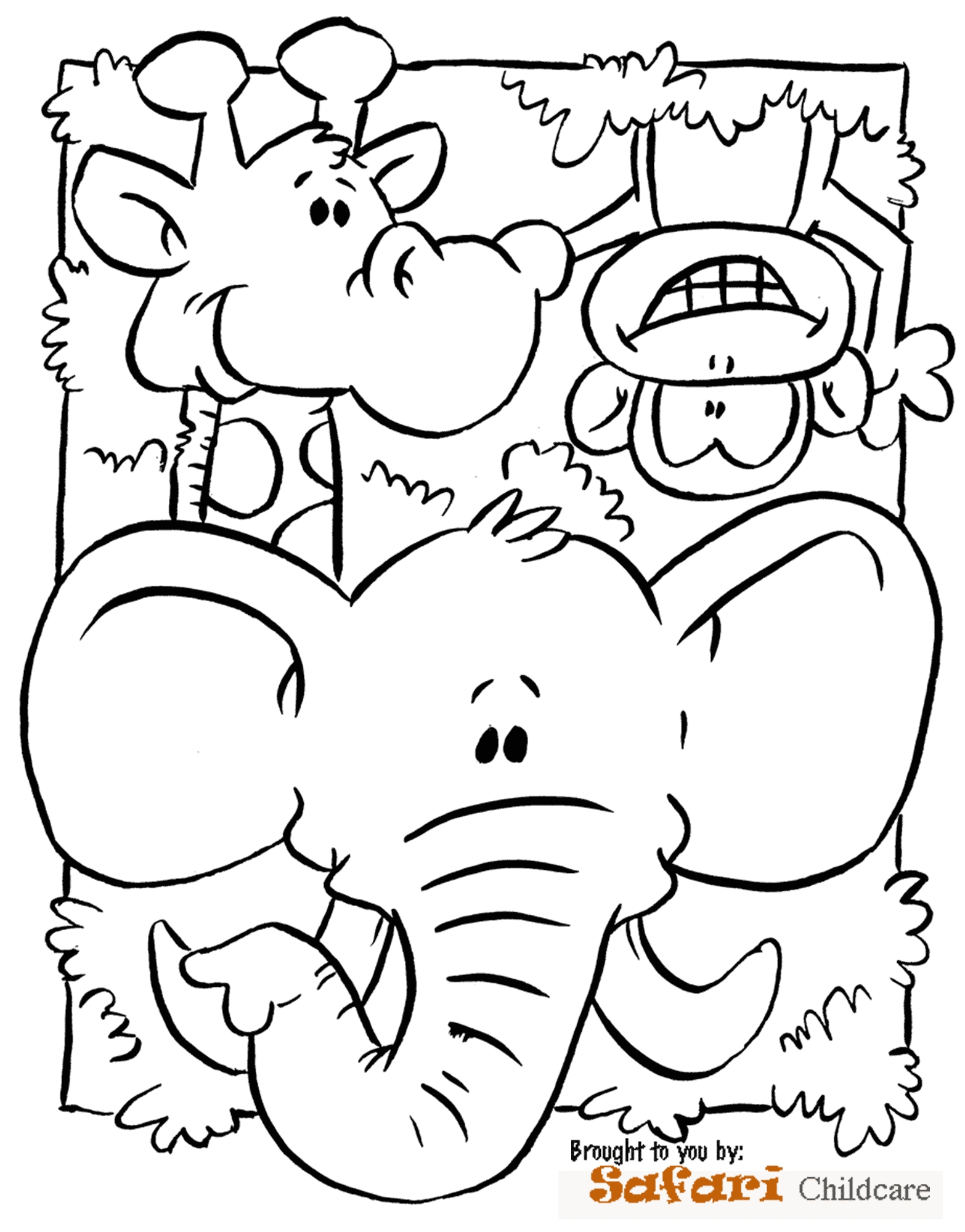Safari Coloring Book 1566x2000 Safari Coloring Book