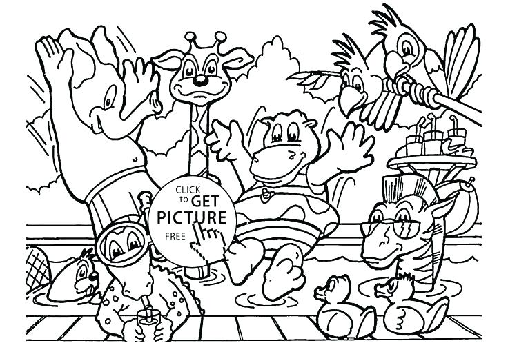 Baby Zoo Animals Coloring Pages Icontent 736x523 Baby Zoo Animals Coloring Pages Icontent