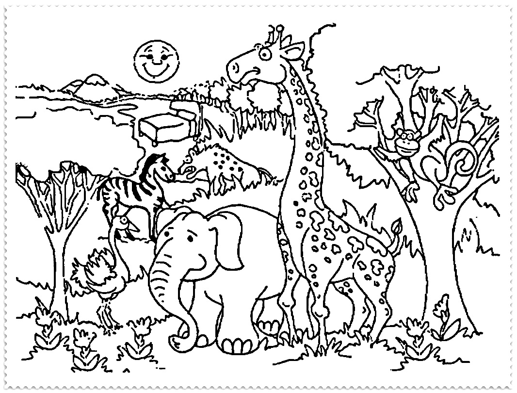 Coloring Pages Outstanding Zoo 2 1066x810 Coloring Pages Outstanding Zoo 2