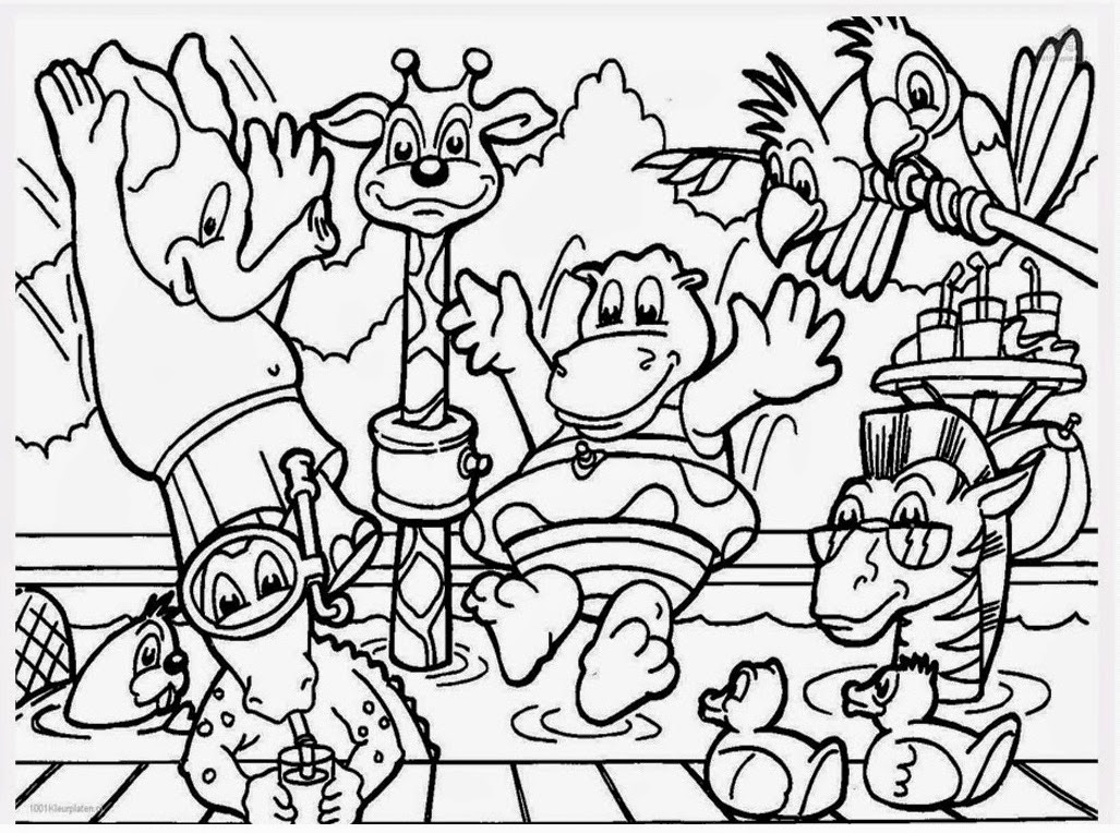 1027x764 Zoo Animals Coloring Pages Printables Free