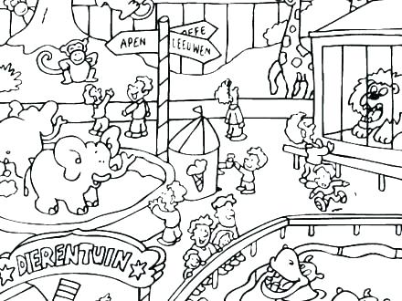 440x330 Zoo Coloring Pages Zoo Animals Coloring Pages Printable Kids