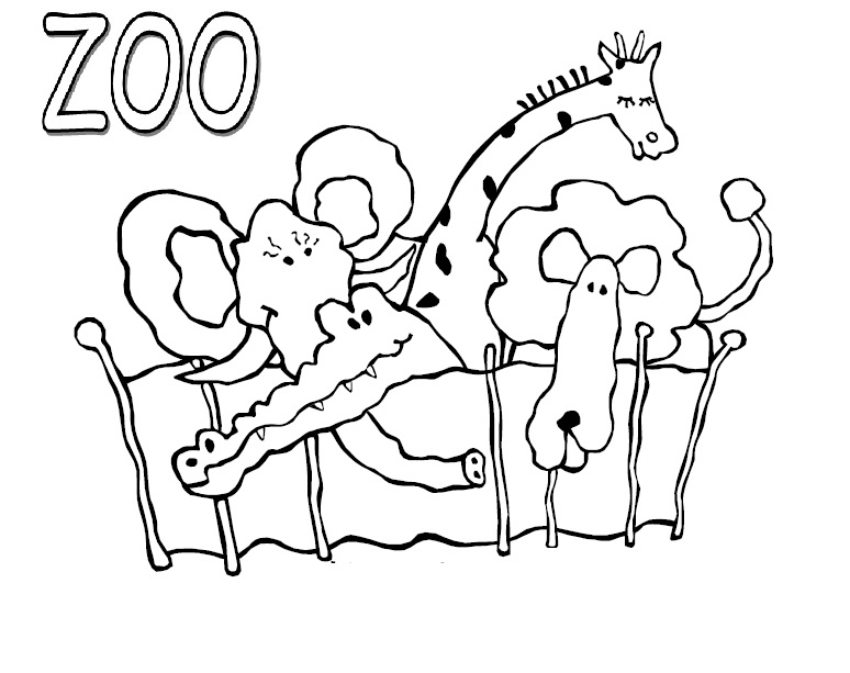 774x613 Zoo With Elephant And Other Animals Zoo Kids Net