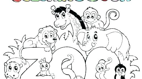 500x280 Animal Coloring Page