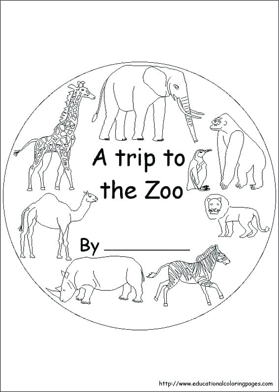 567x794 Zoo Animals Coloring Pages Icontent