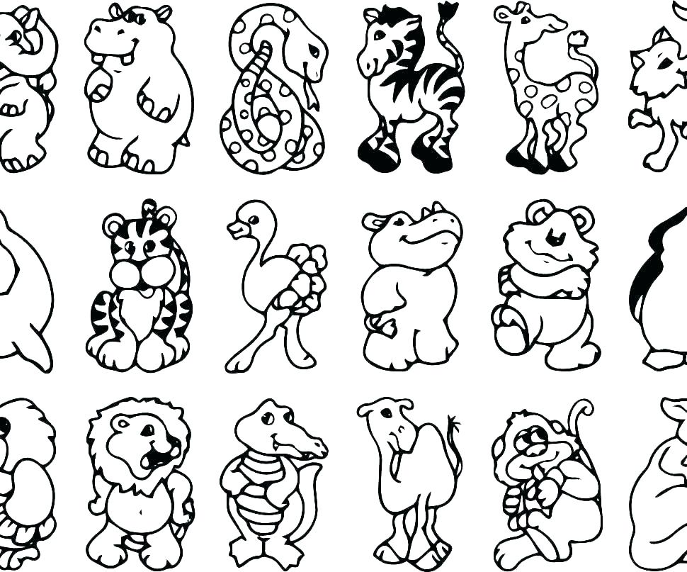 970x807 Coloring Zoo Kids Coloring Pages Animals Animal Printable Coloring