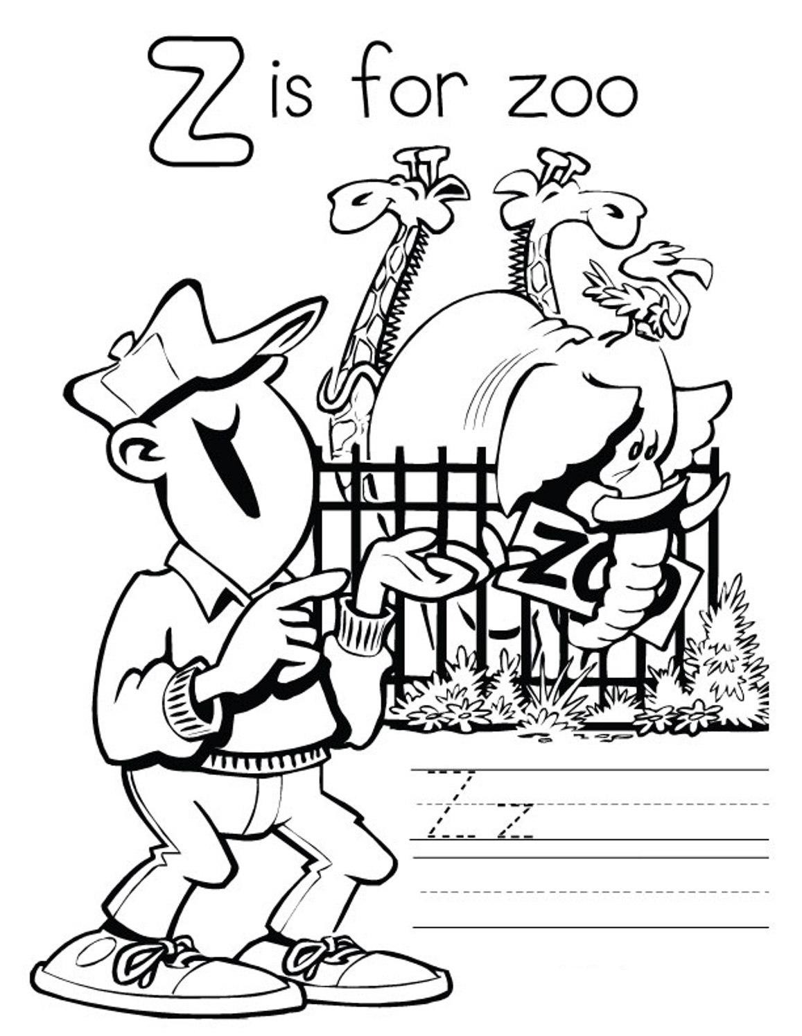 1157x1493 Zoo Coloring Pages For Preschoolers