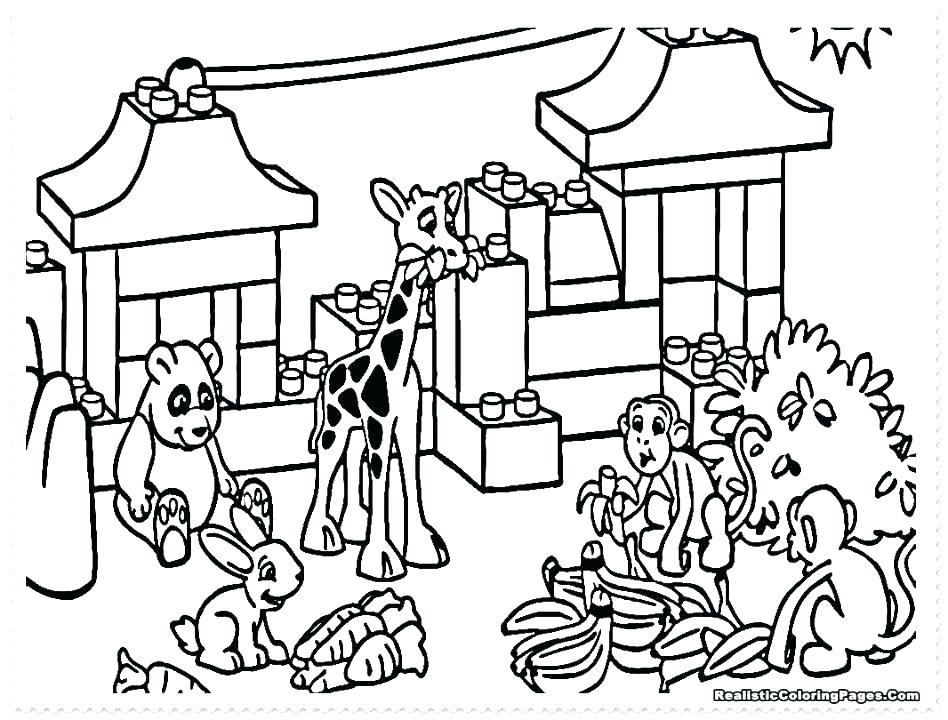 948x720 Zoo Coloring Page