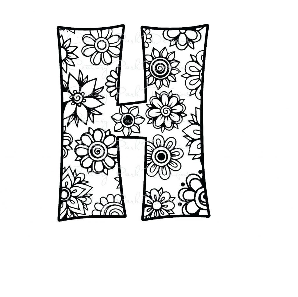 1024x1022 Coloring Page ~ Letter H Coloring Pages Zoom For Adults K Letter H
