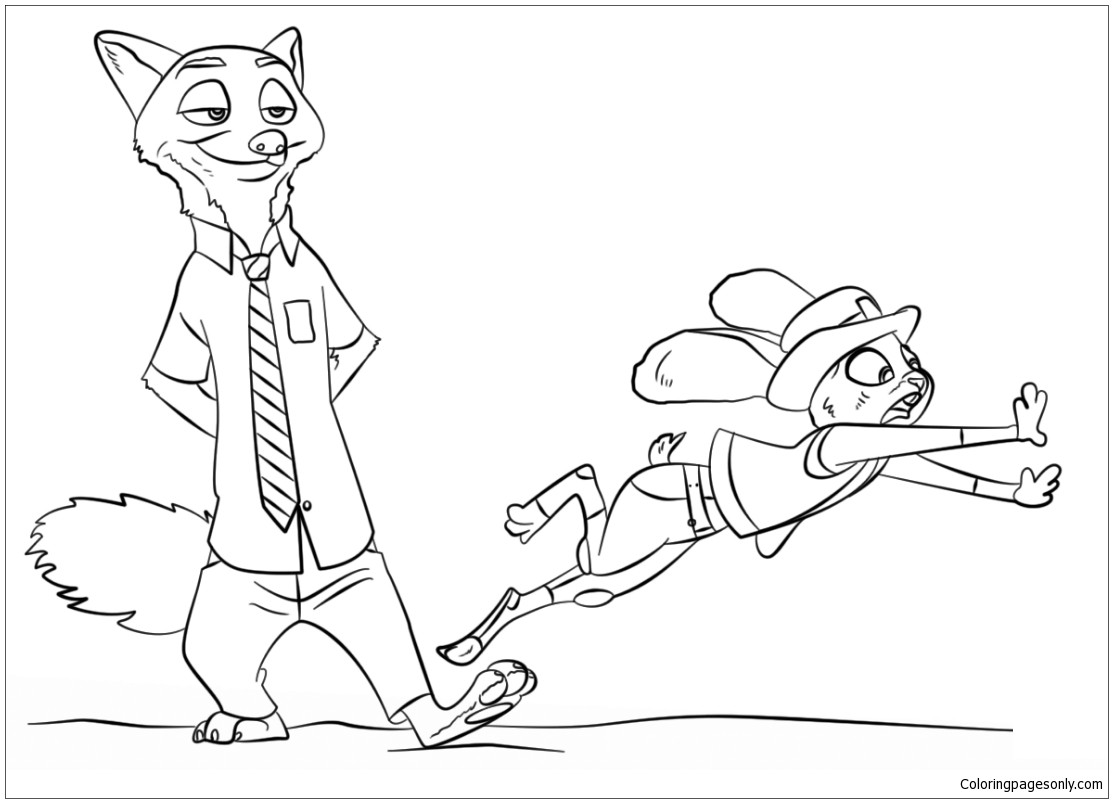 Nick And Judy From Zootopia Coloring Page Free Pages Online Fair 1113x803 Nick And Judy From Zootopia Coloring Page Free Pages Online Fair