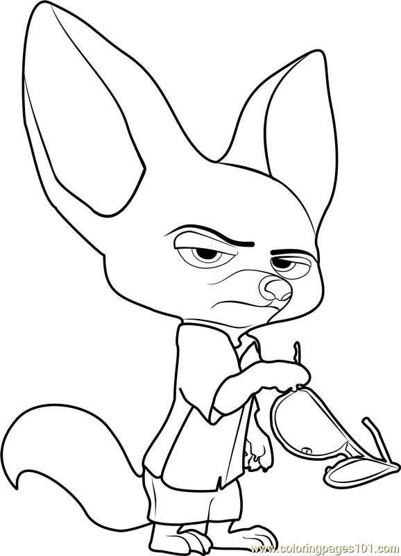 Nick And Judy Coloring Page 578x800 Nick And Judy Coloring Page