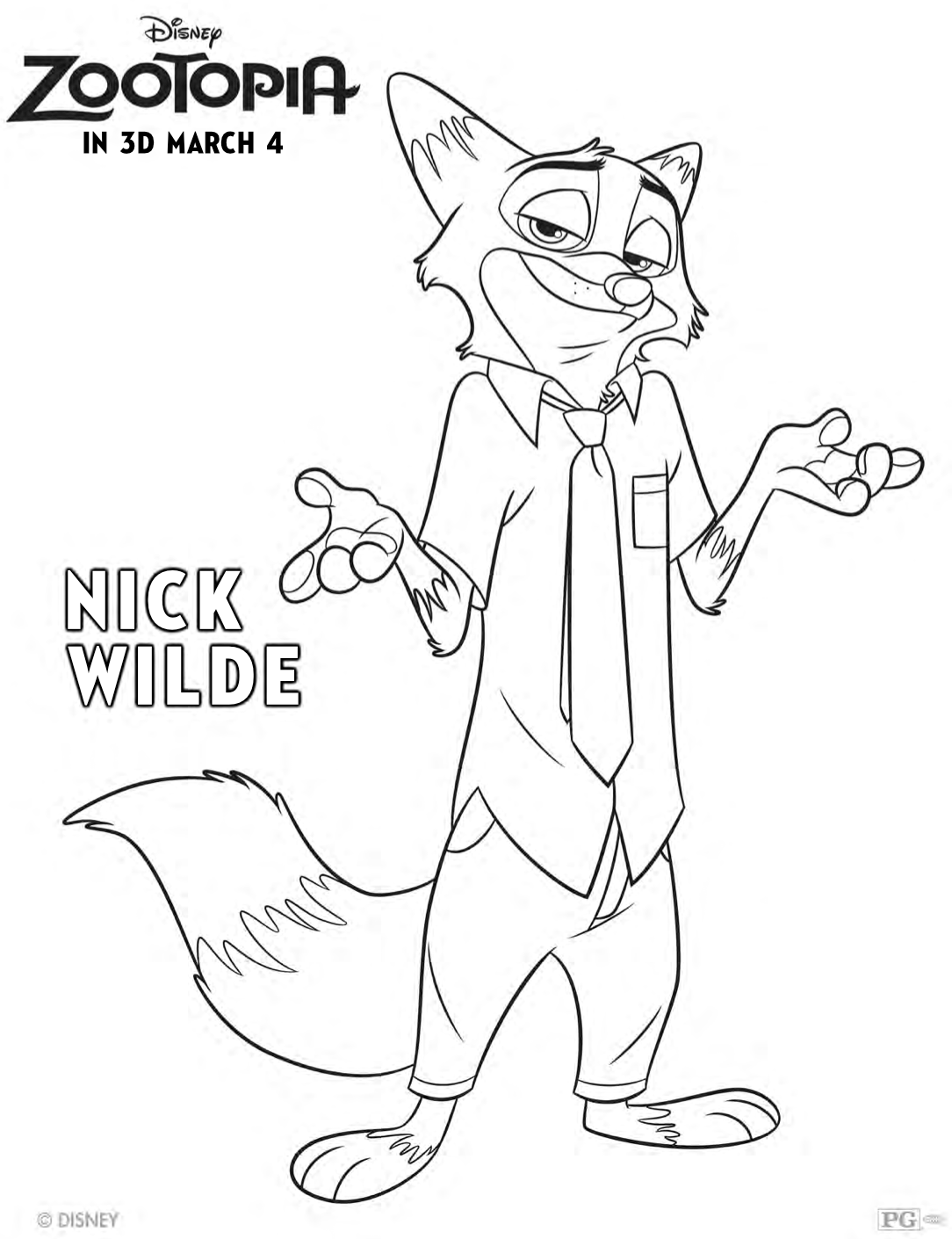 Zootopia Coloring Sheets Personal Zootopia, Fox 1084x1410 Zootopia Coloring Sheets Personal Zootopia, Fox