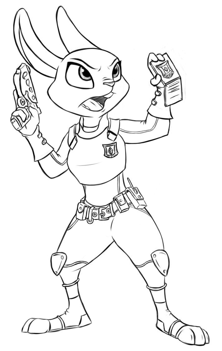 Zootopia Coloring Pages 712x1123 Zootopia Coloring Pages