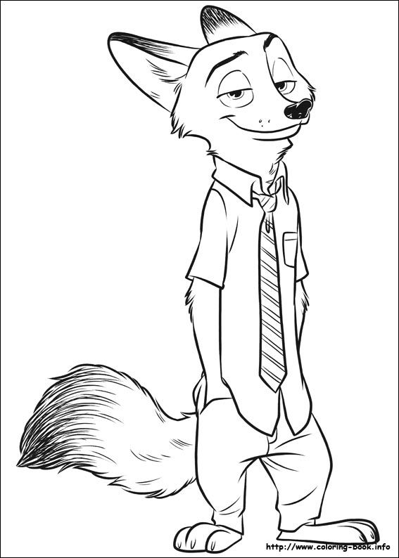Zootopia Coloring Picture Coloring Pictures 567x794 Zootopia Coloring Picture Coloring Pictures