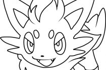210x140 Pokemon Coloring Pages Of Zorua Zorua Pokemon Coloring Page Free