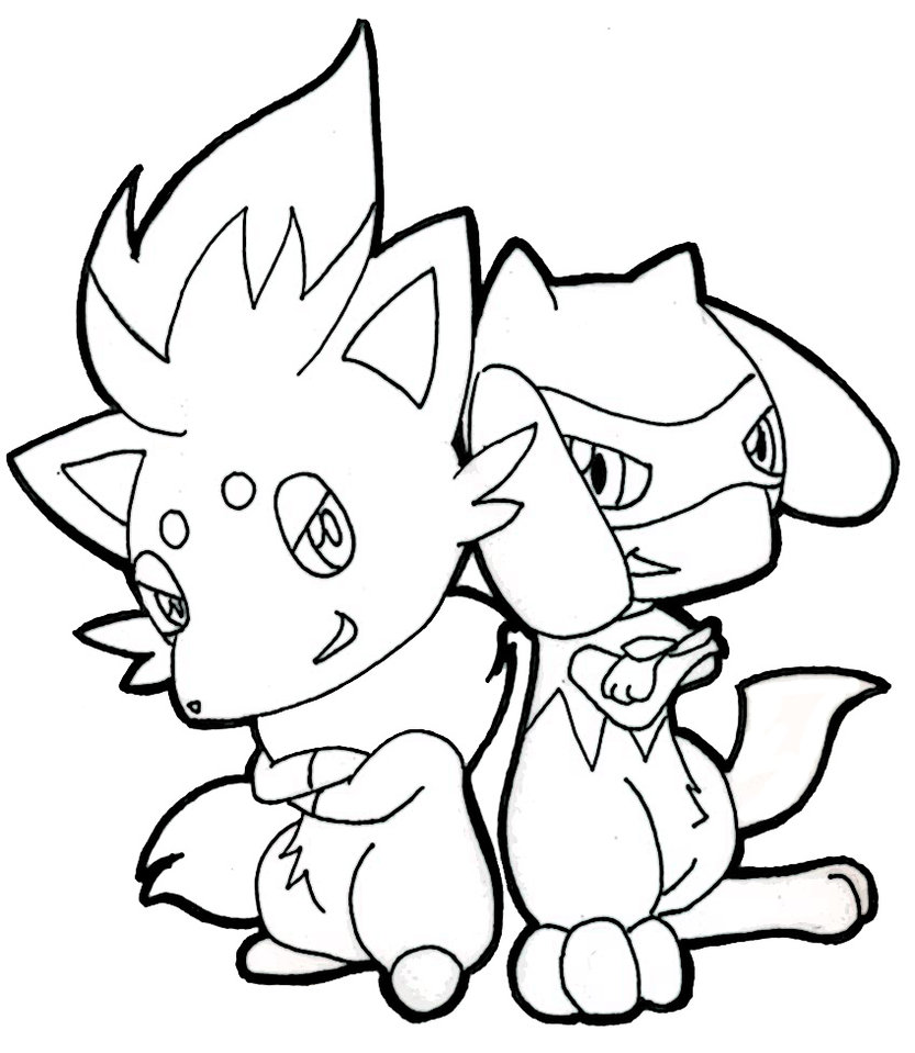 833x959 Pokemon Coloring Pages Zoroark ~ Best Ideas For Printable