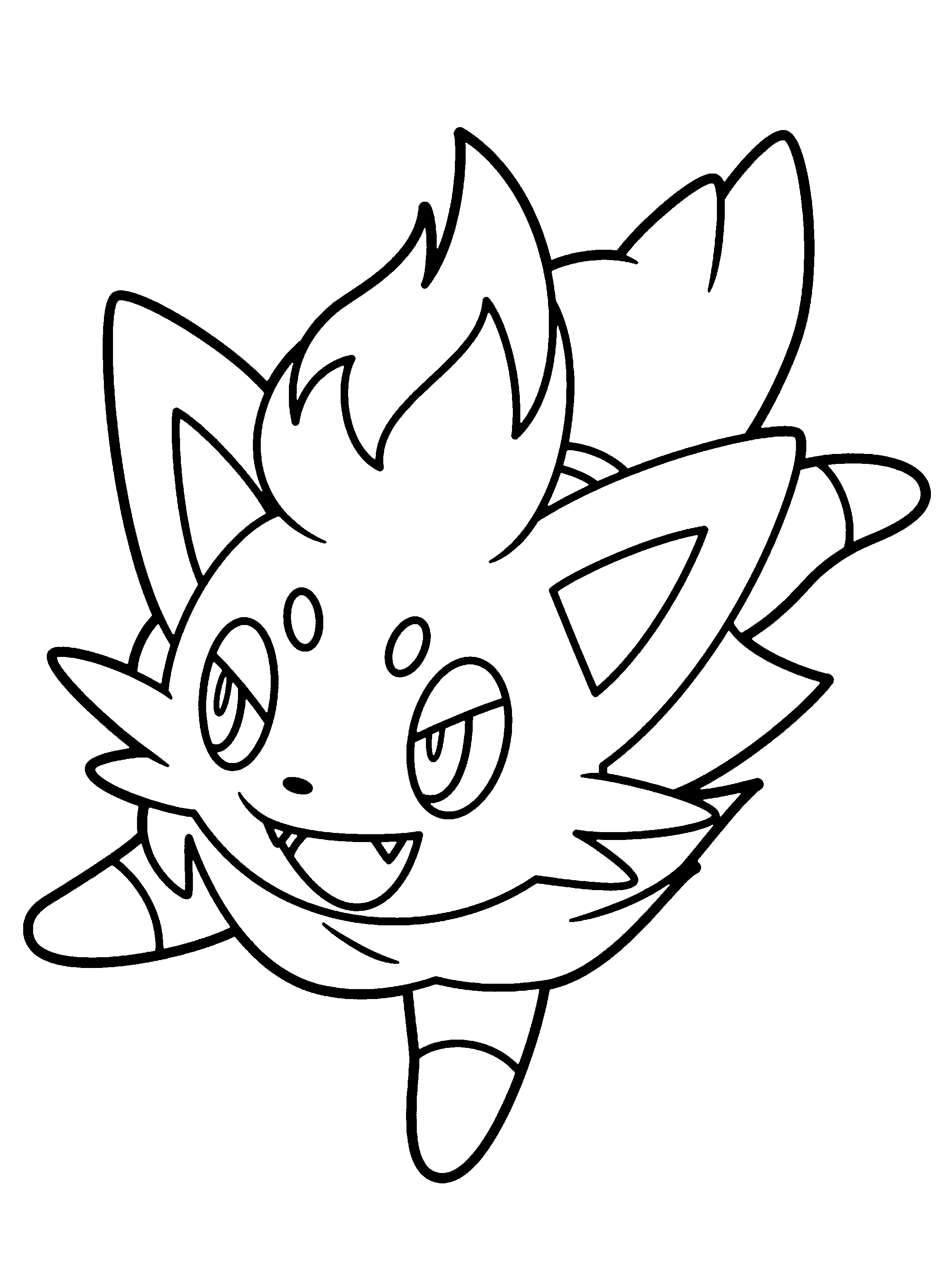 2300x3100 Pokemon Zorua Pokemon Coloring Pages